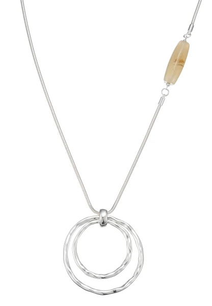 Leslii Lange Kette Nature Silber Schlussverkauf