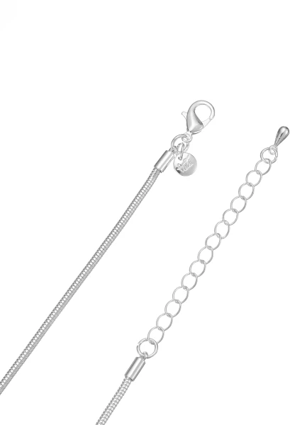 Leslii Lange Kette Nature Silber Schlussverkauf