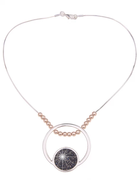 -50% SALE Leslii Kurze Halskette Bicolor Mix in Silber Rosé Neueste Stile