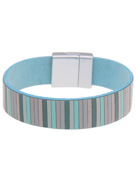- 50% Sale Leslii Armband Statement Streifen-Muster in Grün Mint Bis zu 65% Rabatt