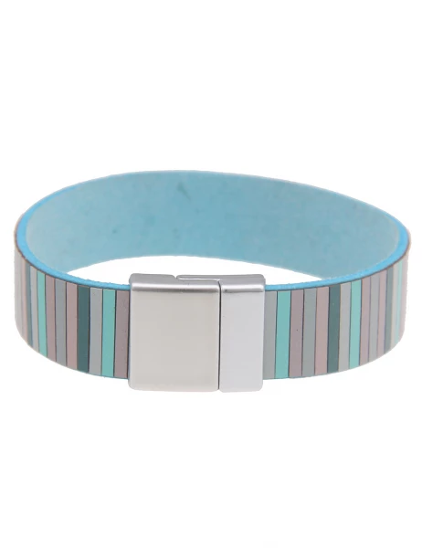 - 50% Sale Leslii Armband Statement Streifen-Muster in Grün Mint Bis zu 65% Rabatt