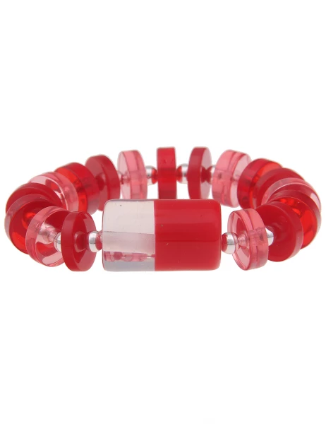 Leslii -50% SALE Armreif im Statement-Look in Rot Black Friday Preise
