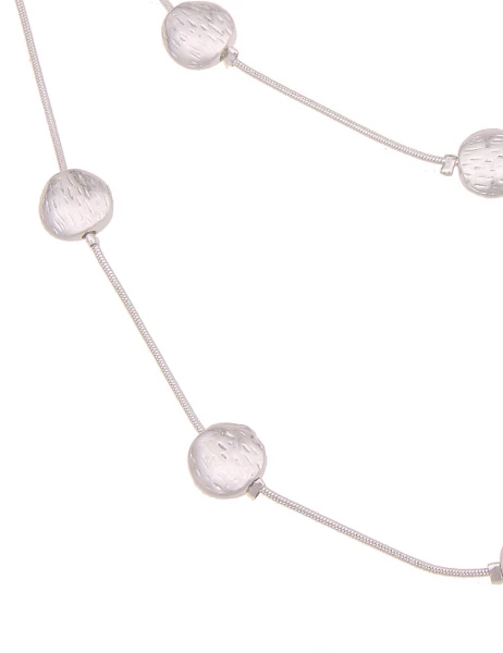 -50% SALE Leslii Kurze Halskette Muster Rund in Silber Rabatte dieses Monats