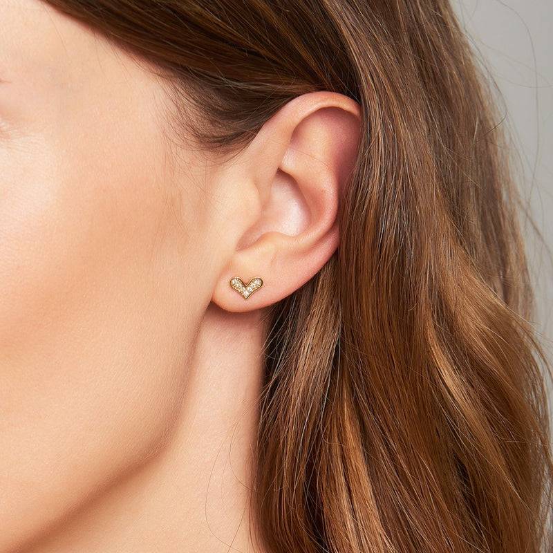 Mosuo Jewellery Diamant Herz Ohrringe Osterangebot
