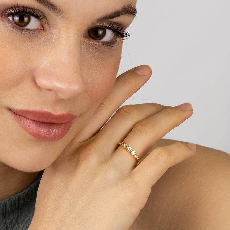Nana Kay Classic Solitaire Ring Emerelle Begrenzte Freigabe