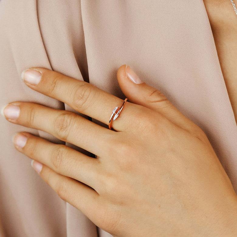 Nana Kay Curvey Glam Ring effilé Rosé Vierteljährliche Förderung