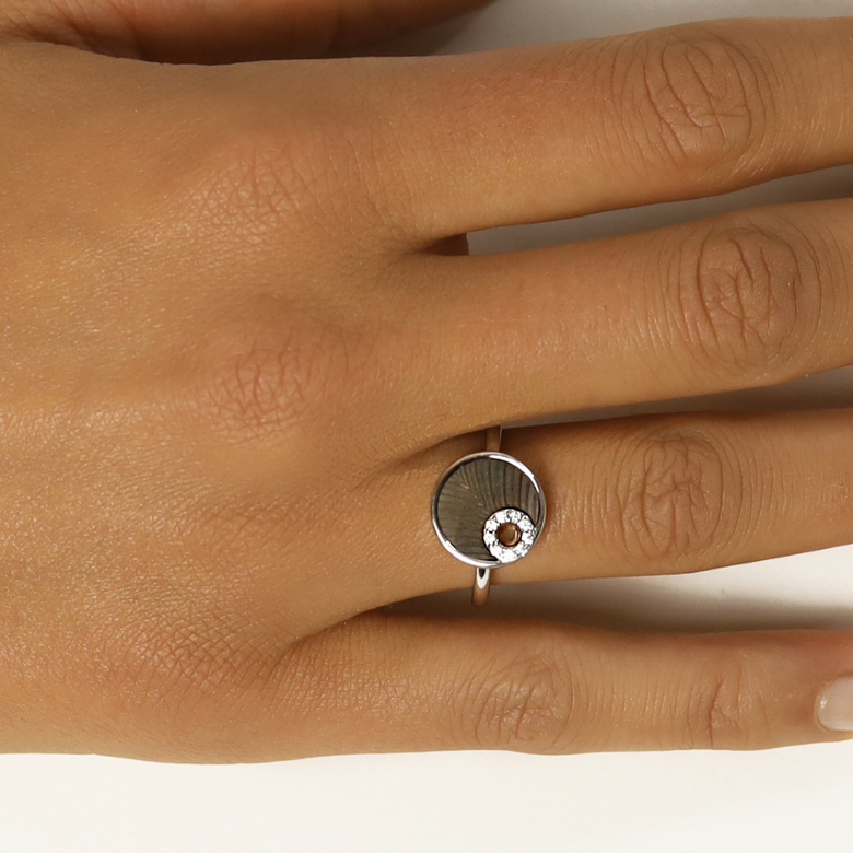 Nana Kay Shiny Circles Ring Shell Fabrik Onlineshop