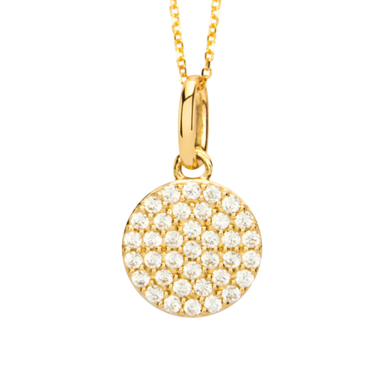 Nana Kay Echtgold Halskette Zirkonia Circle Riesige Ersparnisse