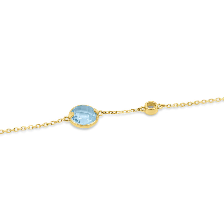 Nana Kay Echtgold Armband Aquamarine Fabrikverkauf