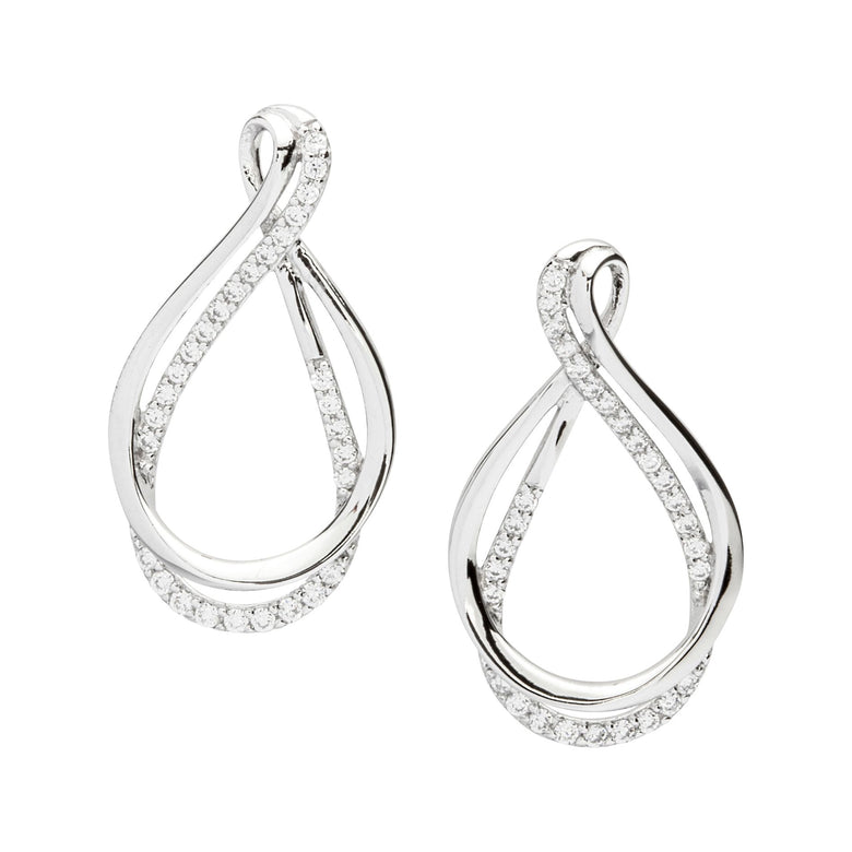 Nana Kay Swinging Silver Ohrringe Eternity Räumungsverkauf