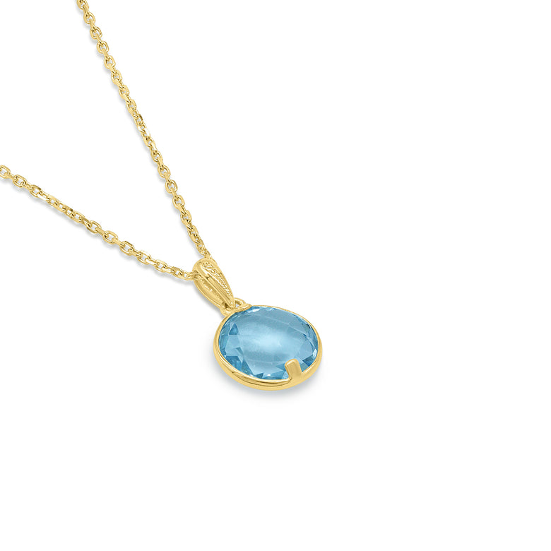 Nana Kay Echtgold Halskette Aquamarine Super Sparpreis