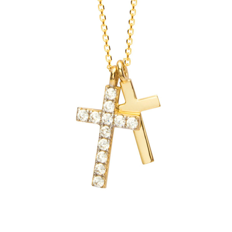 Nana Kay Echtgold Halskette Croix Bis zu 50% Rabatt
