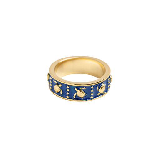 Paul Hewitt Turtle Enamel Ring Gold Sonderangebot der Fabrik