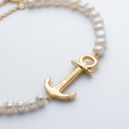 Paul Hewitt The Anchor Beads Armkette Gold Pearl Blitzverkäufe