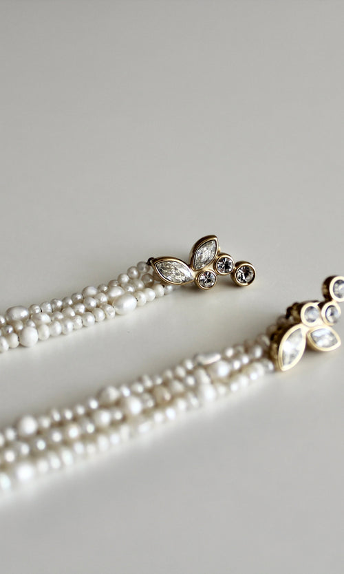 Paul Valentine Adorn Earrings Pearl Tassel Zeitbegrenzte Promotion