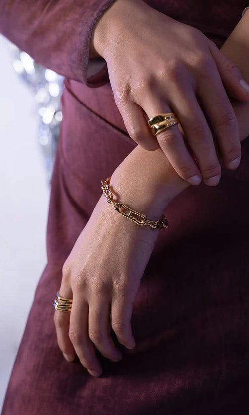 Paul Valentine Molten Chunky Bracelet Online