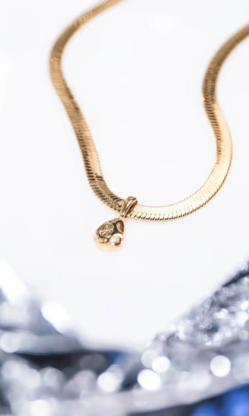 Paul Valentine Molten Sleek Necklace im Angebot