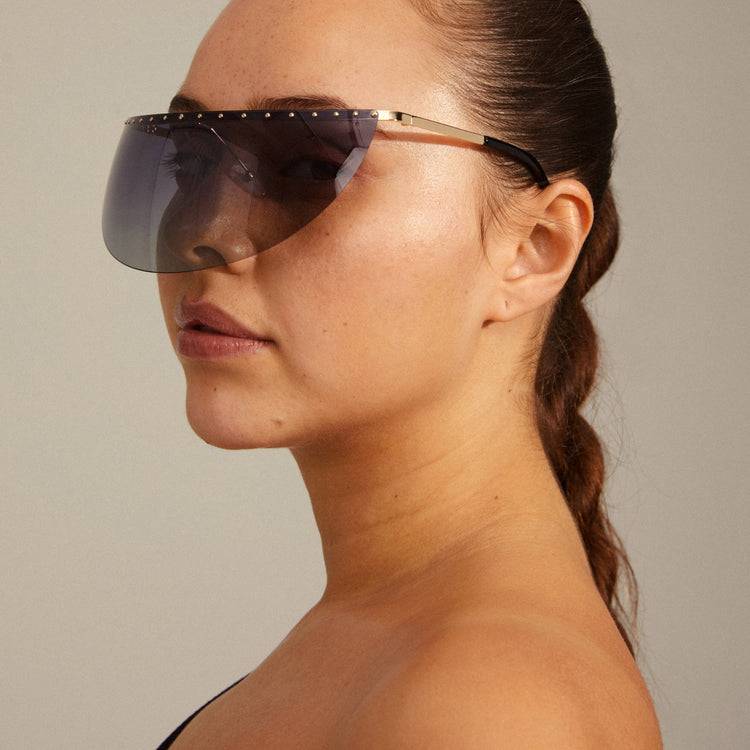 Pilgrim ALIAN Sonnenbrille Schwarz/Gold im Angebot