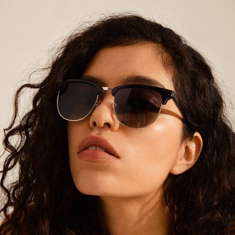 Pilgrim CHARLIE Sonnenbrille Schwarz/Gold Tägliche Deals