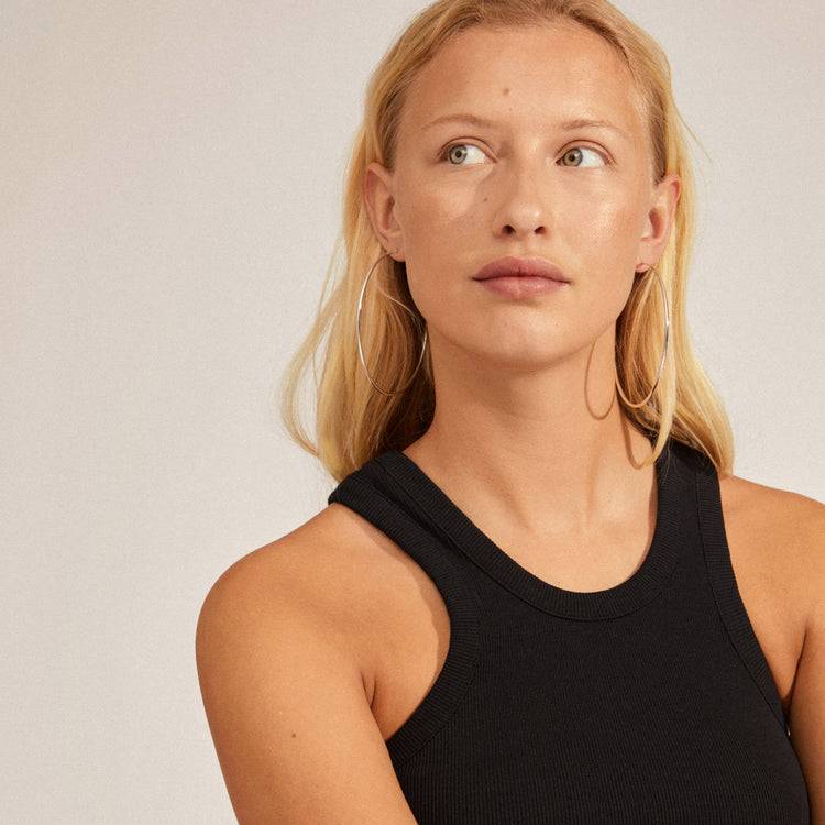 Pilgrim APRIL recycelte Maxi-Creolen, versilbert Bis zu 50% Rabatt