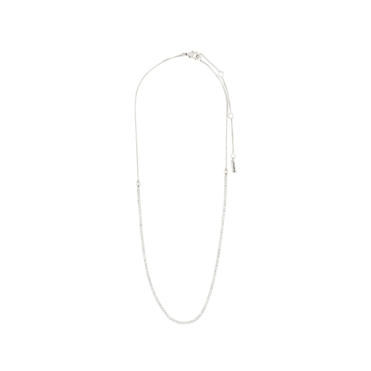 Pilgrim FRIENDS Kristallhalskette, versilbert 50% Rabatt mit kostenlosem Versand