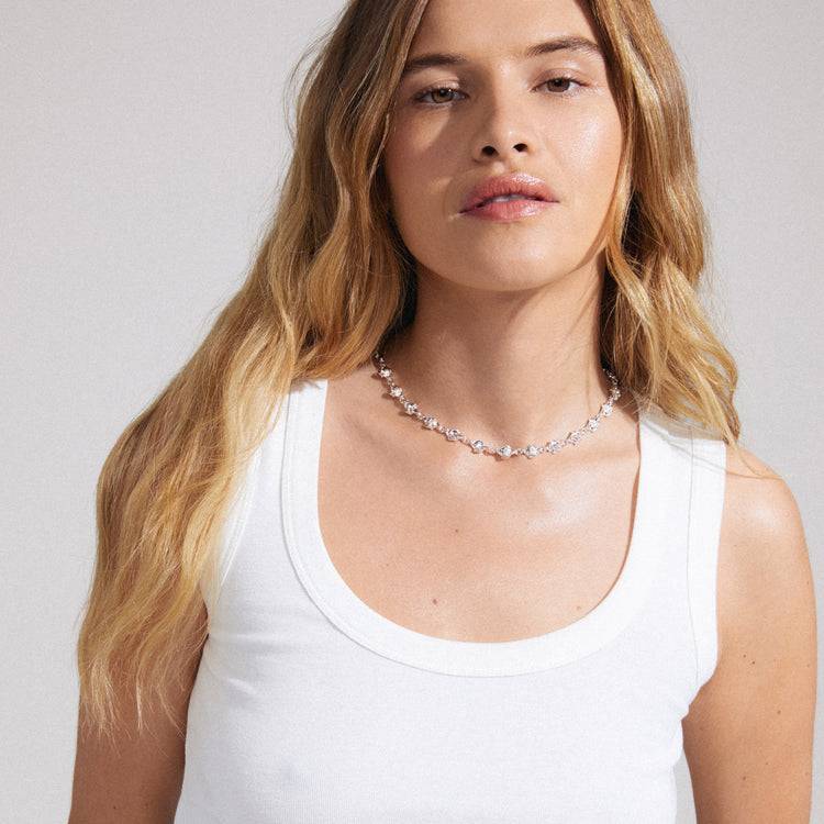 Pilgrim INAYA recycelte Halskette versilbert Cyber Monday