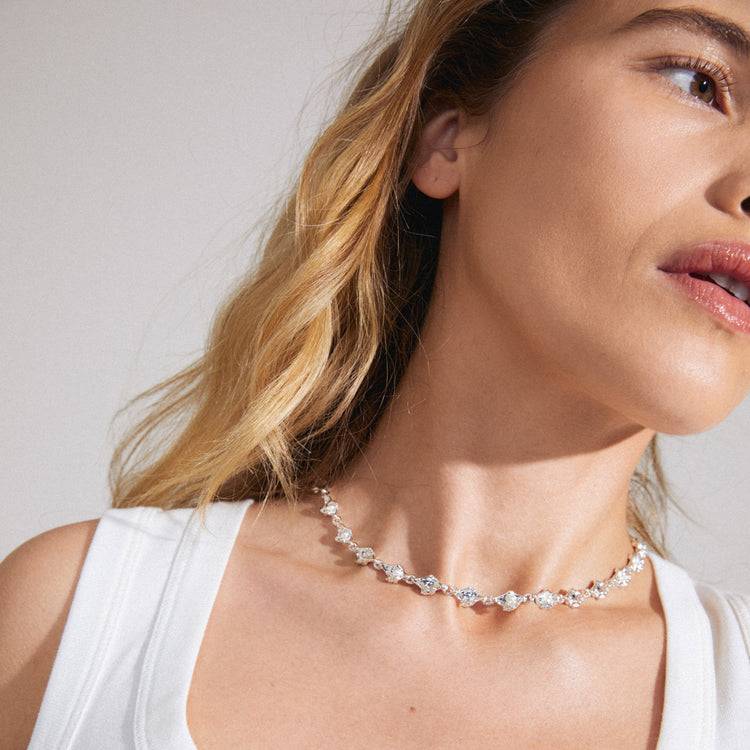 Pilgrim INAYA recycelte Halskette versilbert Cyber Monday