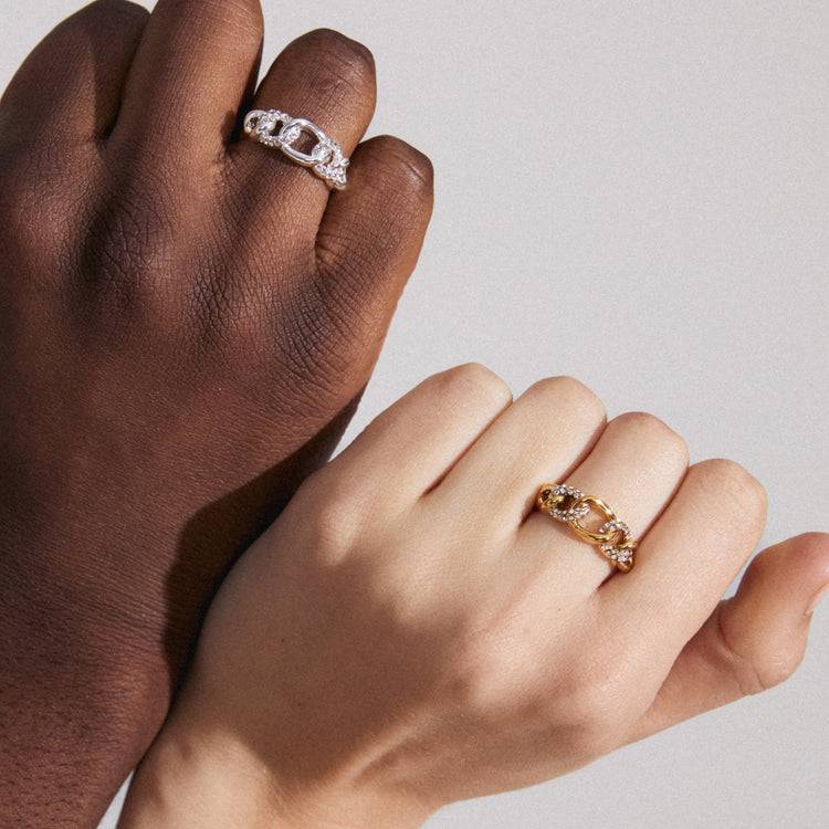 Pilgrim WRENLEY recycelter Ring vergoldet Valentinstagsangebot