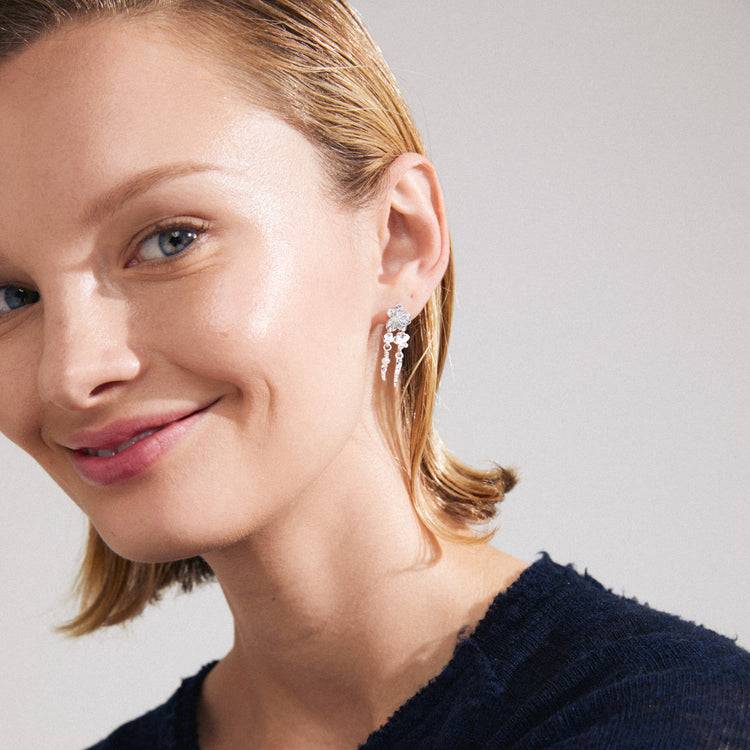 Pilgrim ZHURI recycelte Ohrringe versilbert JETZT KAUFEN