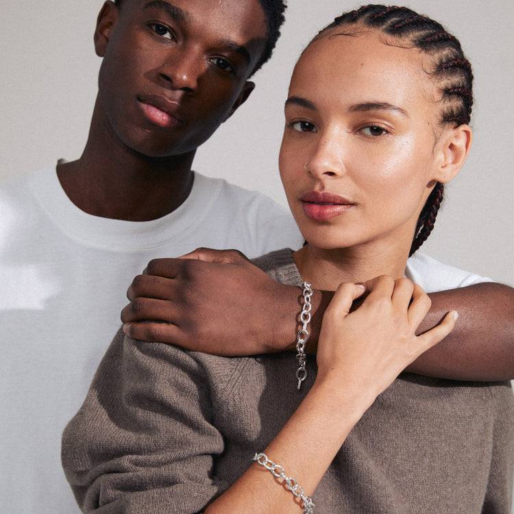 Pilgrim AMIRI recyceltes Armband versilbert Bis zu 60% Rabatt