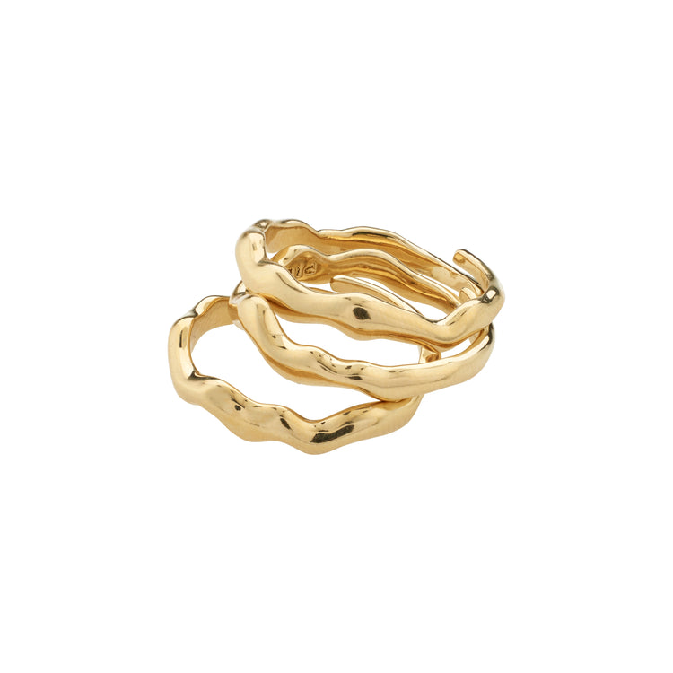Pilgrim PENELOPE recycelter Ring vergoldet Begrenztes Angebot