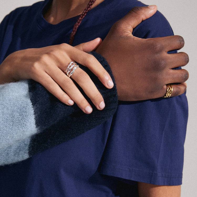 Pilgrim PENELOPE recycelter Ring versilbert Preisnachlass