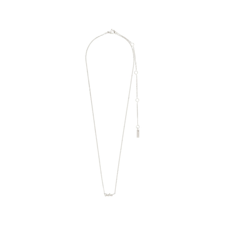 Pilgrim SISTER recycelte Halskette versilbert Black Friday