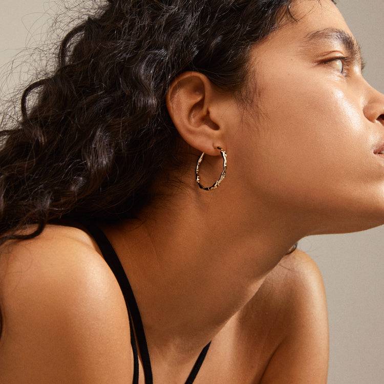 Pilgrim ZION organische Hoops vergoldet Zeitlich begrenztes Angebot