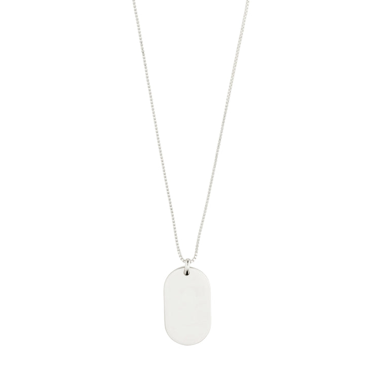 Pilgrim RESTORATION Dog-Tag-Halskette versilbert Exklusive Angebote