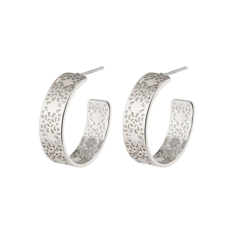 Pilgrim CAROL medium Hoops versilbert Super Sparpreis