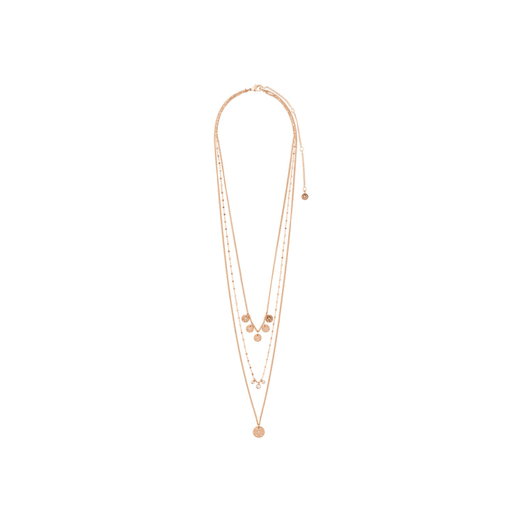 Pilgrim CAROL layered Halskette, 3 in einem mit roségold plattiert Wochenangebot