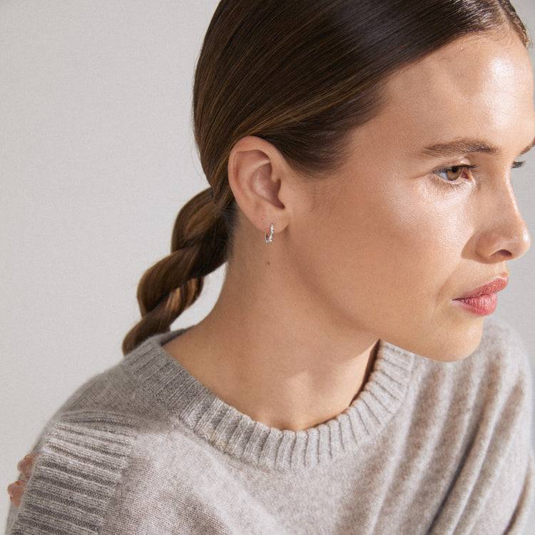 Pilgrim KYRA recycelter, einzelner Ohrring versilbert Black Friday