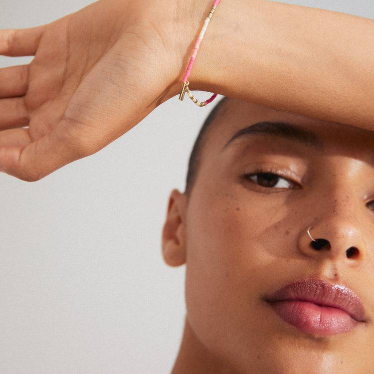 Pilgrim ALISON Armband pink, vergoldet 50% Rabatt für begrenzte Zeit