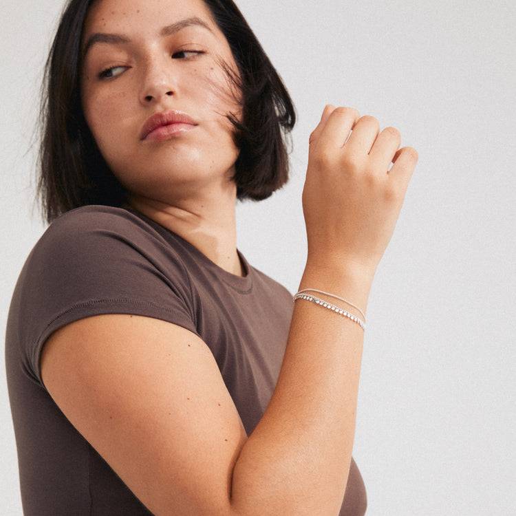 Pilgrim BLOOM recyceltes Armband versilbert Neueste Mode