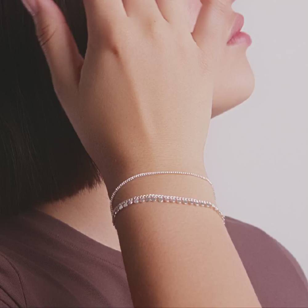 Pilgrim BLOOM recyceltes Armband versilbert Neueste Mode