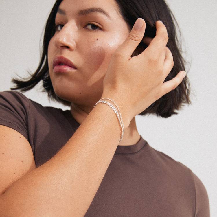 Pilgrim BLOOM recyceltes Armband versilbert Neueste Mode
