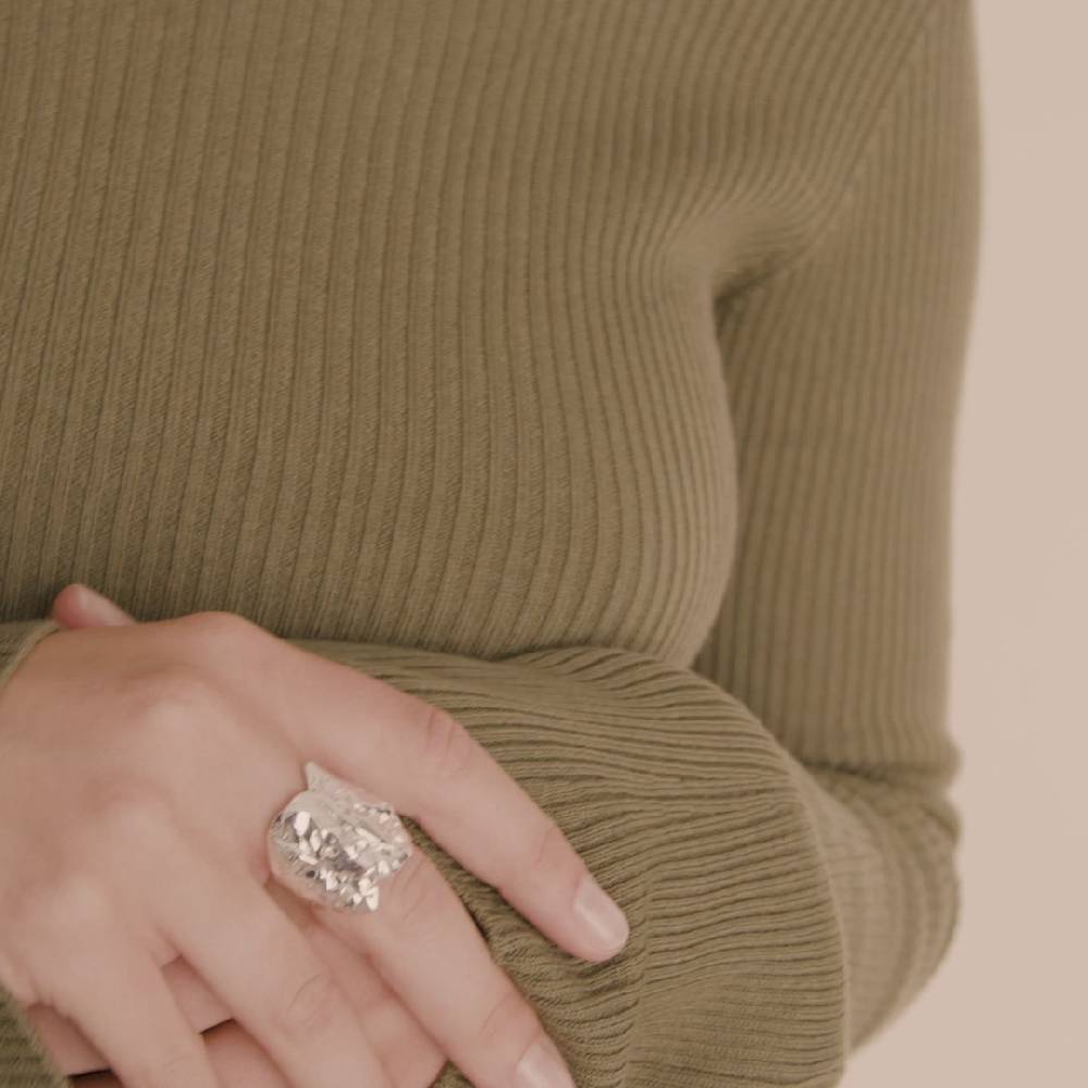 Pilgrim ORAH recycelter Ring versilbert Sonderangebot