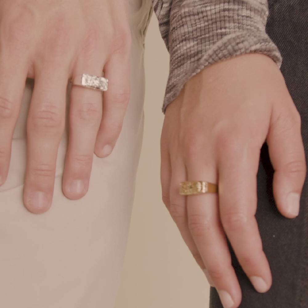 Pilgrim STAR recycelter Ring vergoldet VIP-Rabatte