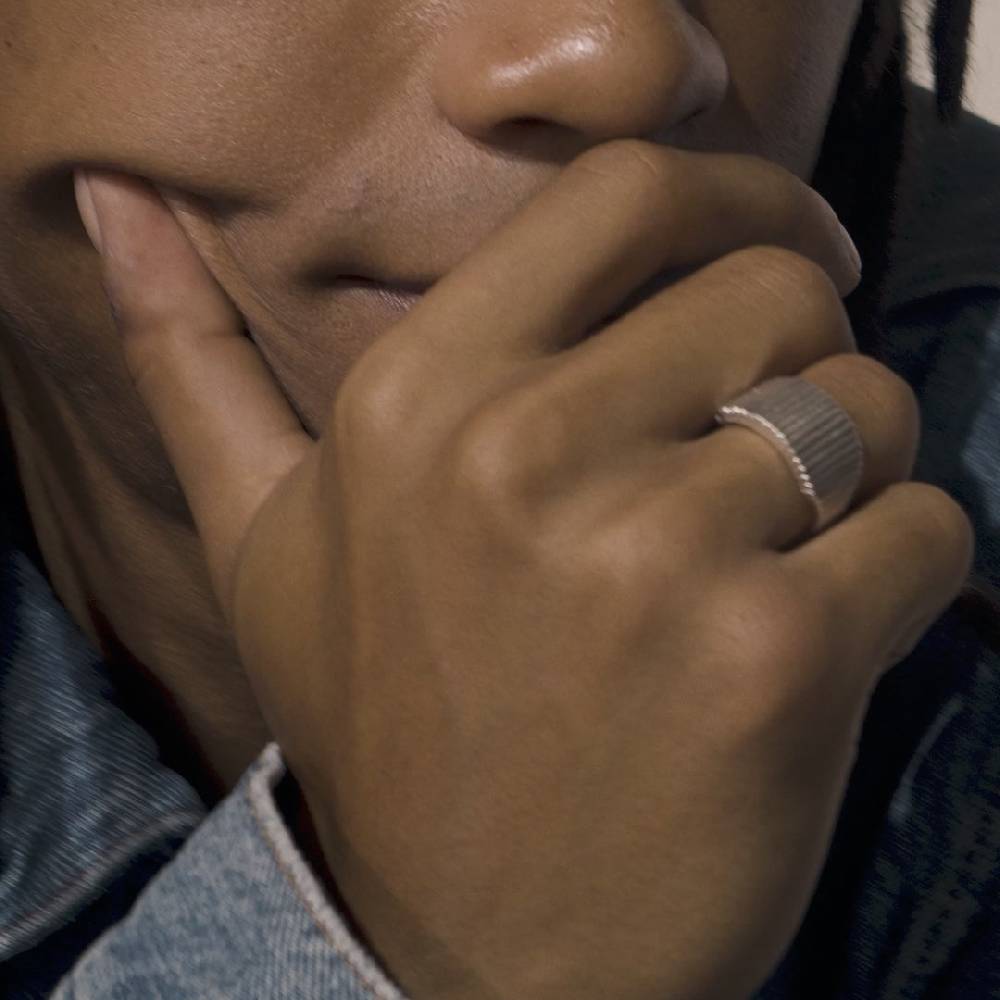 Pilgrim JEMMA Ring mit viereckigem Siegel, versilbert Online Shopping