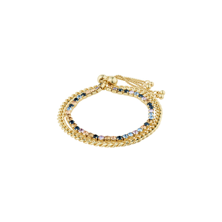 Pilgrim REIGN Armband, 2-in-1-Set, vergoldet Weihnachtsangebot