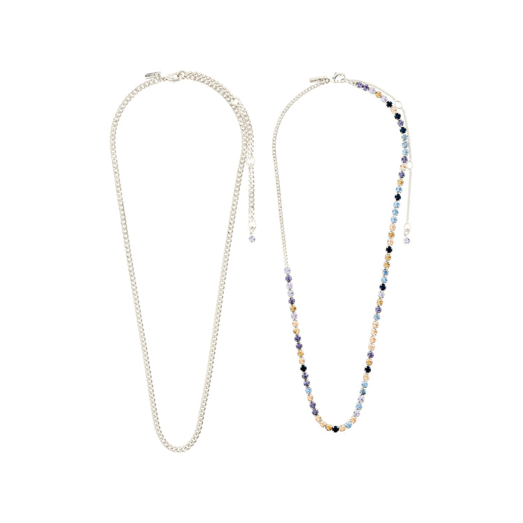 Pilgrim REIGN Halsketten, 2-in-1-Set, versilbert Muttertagsangebot