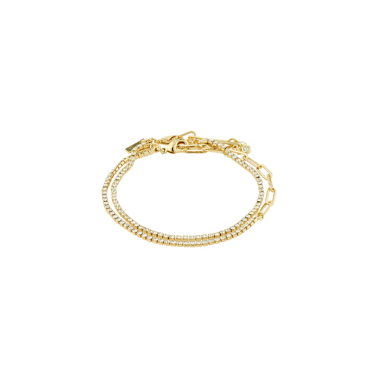Pilgrim ROWAN Kristallarmband, 2-in-1, vergoldet Letzte 3 Tage