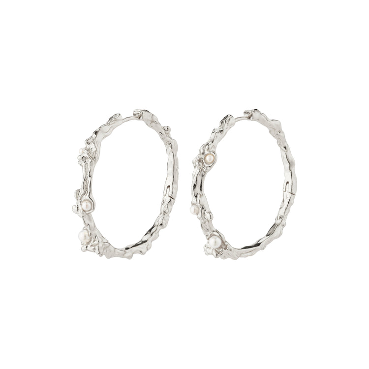Pilgrim RAELYNN recycelte Hoops versilbert Letzte 2 Tage