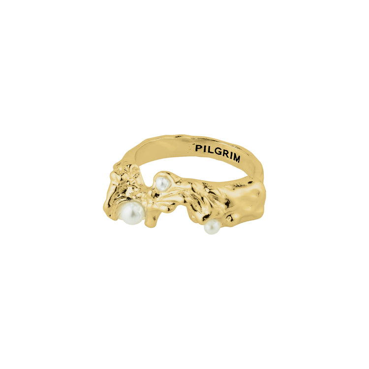 Pilgrim RAELYNN recycelter Ring vergoldet Letzter Tag